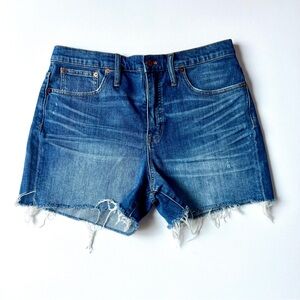 Madewell F7019 High Rise Distressed Denim Cutoff Shorts • Women’s Size 31 😍